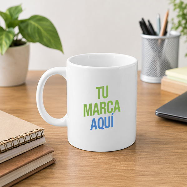 Jarro de cerámica blanco personalizado
